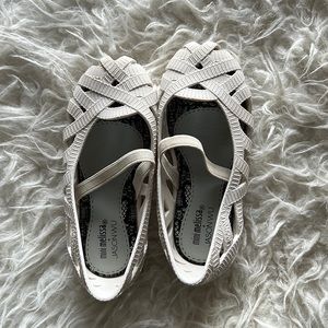 Mini Melissa and Jason Wu Off White ballet shoe